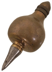 Unmarked: Ornate Turned Brass Plumb Bob