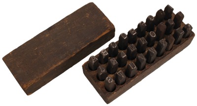 Unmarked: Full Set Of 7/16" Letter  Stamps