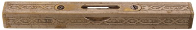 Stratton Brothers, Greenfield, Massachusetts, No. 11: Extra Clean Nickel P Pl 6" Bench Level