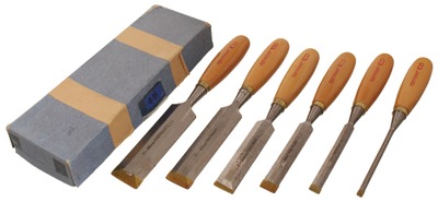Footprint Tools, Ltd., Sheffield, England: Stepped Set Of Six Unused Socket Chisel