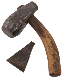 Unmarked: Rare Small Size File Maker's Hammer