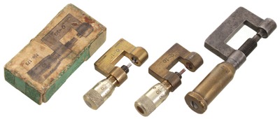 Assorted Makers: Three Exposed Screw Micrometers