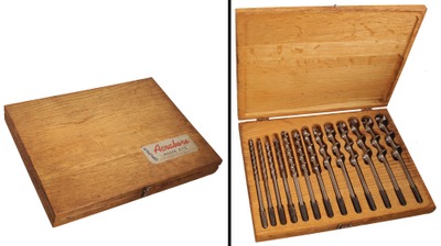 Taylor-Gjede Company, Webster, Massachusetts: Full Set Of "Acrabor Auger Bits