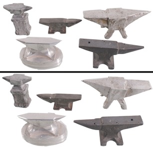 Assorted Makers: Lot Of Five Small Size Anvils