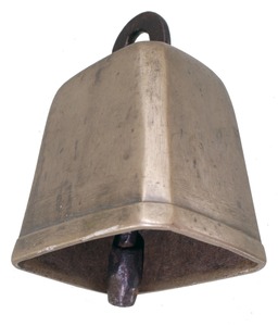 Unmarked: Extra Clean German Silver Cowbell