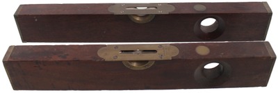 Stanley Rule & Level, No. 1 3/4: Two Early Mahogany Spirit Level