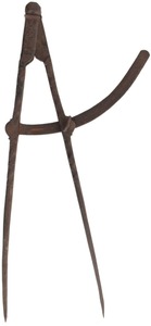 Unmarked: Pair Of Early Iron Wing Dividers