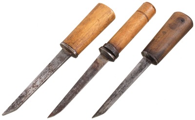 Assorted Makers: Three Clean & Usable "Pigsticker" Chisels