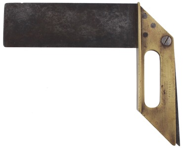 Halsted & Ackerman, New York, New York: Early Patent Brass Try Square