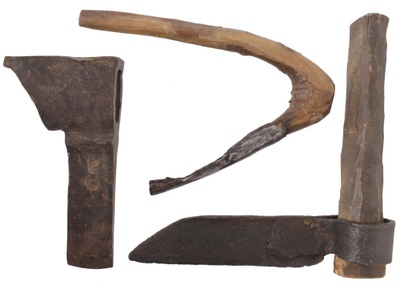 Assorted Makers: Three Hand Forged Early Edge Tool