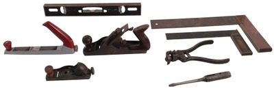 Assorted Makers: Lot Of Clean & Usabl Woodworking Tools