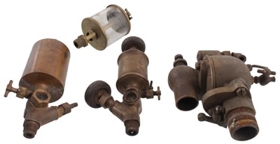 Assorted Makers: Four Brass Machine Lubrication Items