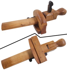 Unmarked: Fancy B'wood & Ebony Coach Mkrs. Router