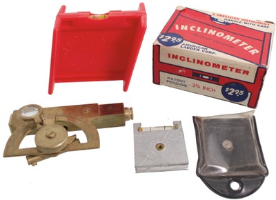 Assorted Makers: Three Clean Inclinometer Levels