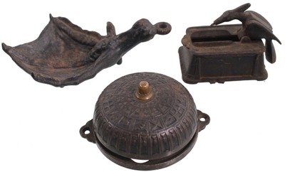 Assorted Makers: Three Early Cast Iron Items
