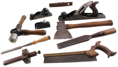 Assorted Makers: Lot Of Clean & Usabl Woodworking Tools