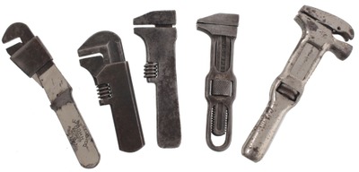 Assorted Makers: Lot Of Five Asst. Small Wrenches