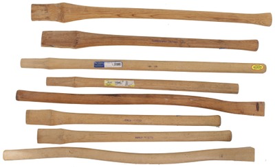 Assorted Makers: Nine Hickory & Ash Edge Tool Hanles