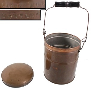Unmarked: Early 20th C. Brass Pail