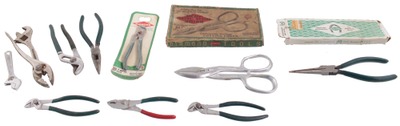 Diamond Calk Horseshoe Company, Duluth, Minnesota: Lot Of Assorted Pliersnd Wrench
