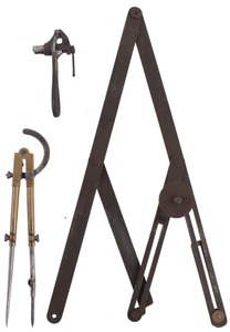 Assorted Makers: Lot Of Three Early Machinists' Tool