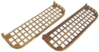 Pullman Motor Car Company, York, Pennsylvania: Two Solid Brass Pullman Car Shelves