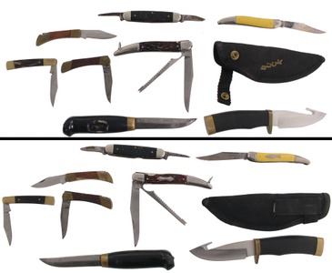 Assorted Makers: Lot Of Fixed & Folding Knives