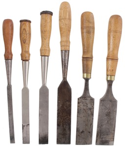 Assorted Makers: Wkg. Set Of Clean Chisels