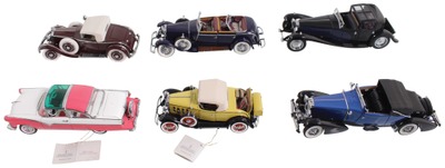 Franklin Mint, Exton, Pennsylvania: Six Extra Clean Toy Automobiles