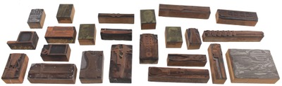 Assorted Makers: Lot Of Tool Related Print Blocks