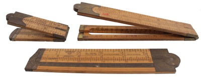 Stanley Rule & Level: Three Asst. Clean Folding Rule