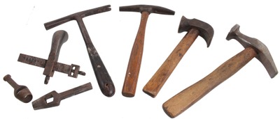 Assorted Makers: Lot Of Assorted Leather Wkg. Tools