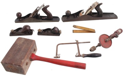 Assorted Makers: Lot Of Clean & Usabl Woodworking Tools