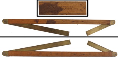 C. & F. Hubbard, Middletown, Connecticut: Early Double Blade Shipwright's Bevel