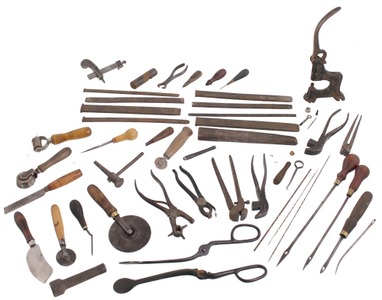 Assorted Makers: Lot Of Asst. Leather Shop Tools