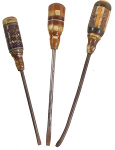 Assorted Makers: Three Fancy Handle Screwdriver