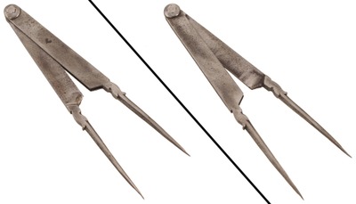 Unmarked: Pair Of Early French Divider