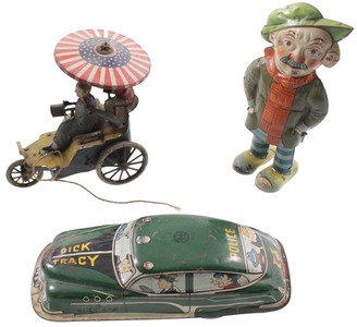 Assorted Makers: Three Mechanical Tin Toys