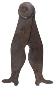 Unmarked: Pair Of Early Type "Ladyleg" Calipers