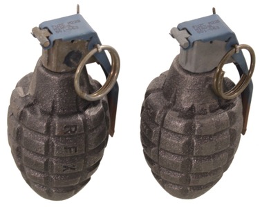 Richmond Foundry & Manufacturing Company, Richmond, Virginia: Pair Of His & Hers Inert Grenades