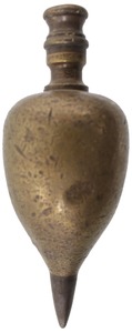 Unmarked: Early Brass Body Plumb Bob