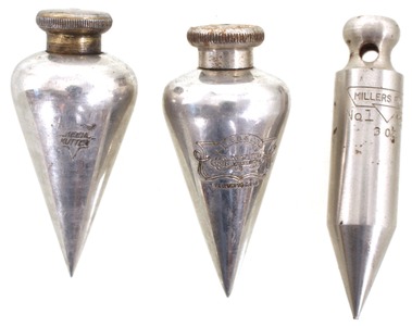 Assorted Makers: Three Maker Marked Plumb Bob