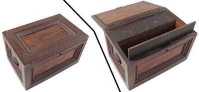 Unmarked: Early Oak & Walnut Tool Chest