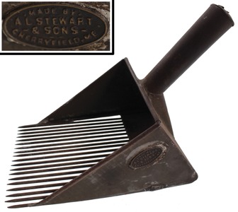 A.L. Stewart & Sons, Cherryfield, Maine: Late 19th Century Blueberry Rake