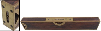 Stratton Brothers (Unmarked), No. 10: Twelve-Inch Rosewood Plumb & Level