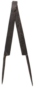Unmarked: Pair Of Early Iron French Dividers