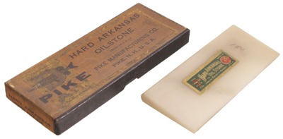 Pike Manufacturing Company, Pike, New Hampshire: Unused Hard Arkansas Slipstone Oilstone