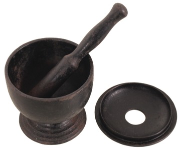 Unmarked: Early Cast Iron "Arsenic" Mortar & P