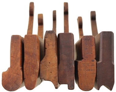 Unmarked: Six Clean 18th C. Form Molding Plane