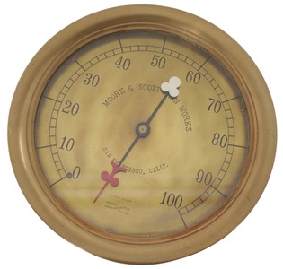 National Steam Specialty Company, Chicago, Illinois: Solid Brass Steam Gauge